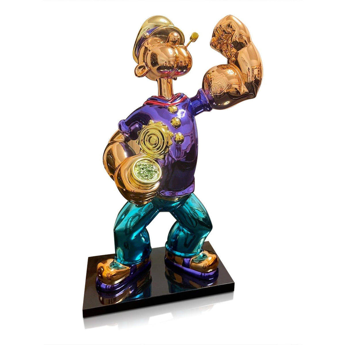 Escultura na cor roxo