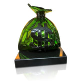Escultura na cor verde