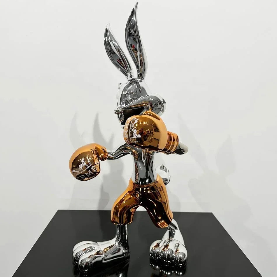 Escultura na cor azul