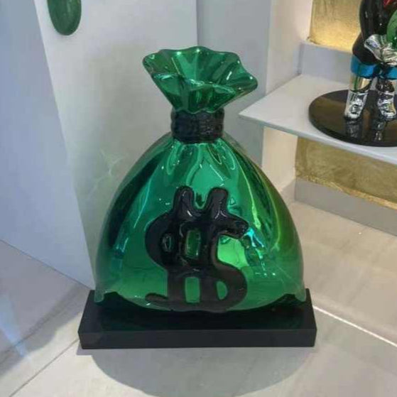 Money Bag – Escultura Simbólica de Riqueza